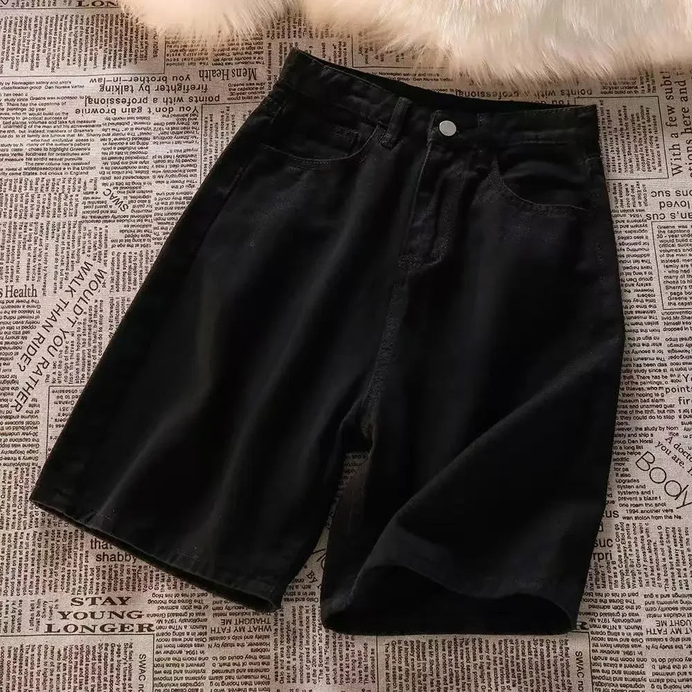 High Waist Women’s Denim Shorts for Spring/Summer