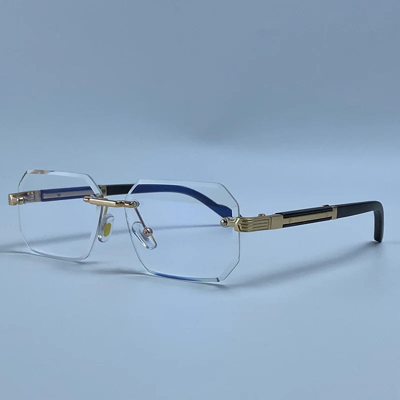 Elite Rimless Rectangle Sunglasses