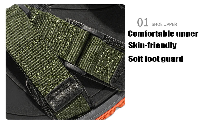 صنادل شاطئ مسطحة قابلة للتنفس للرجال