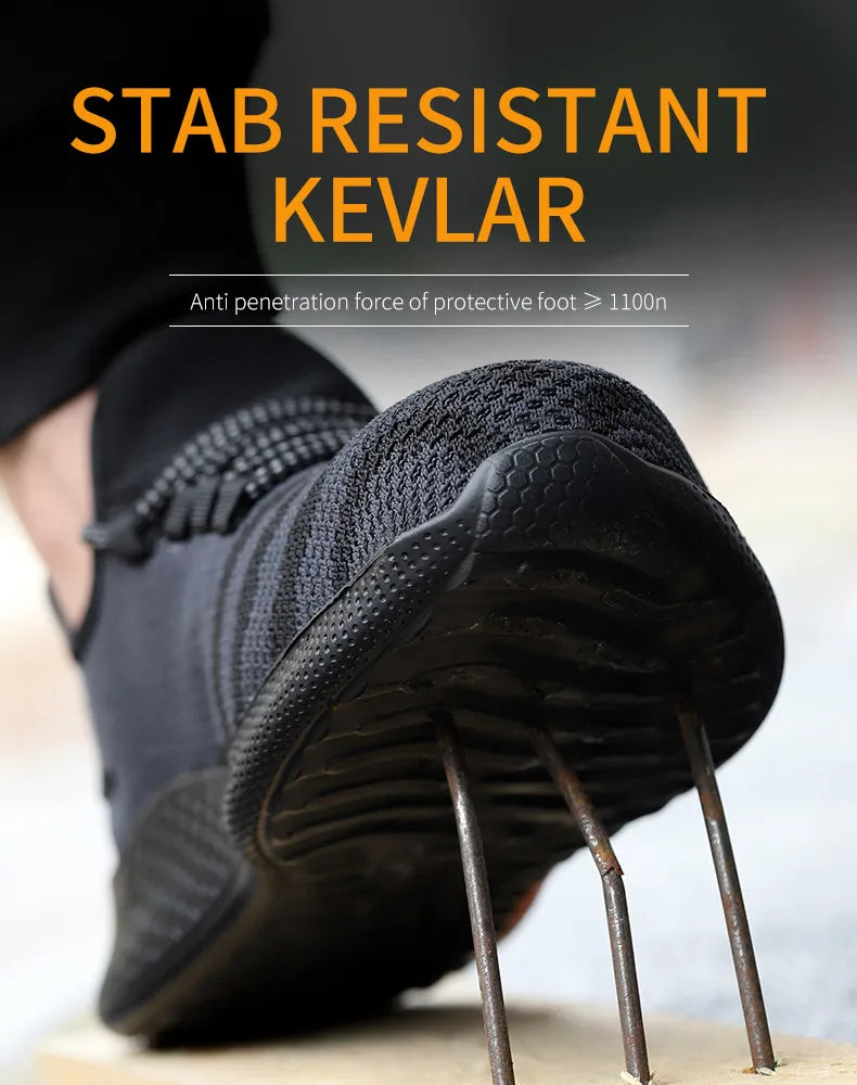 أحذية عمل خفيفة الوزن غير قابلة للتدمير للرجال