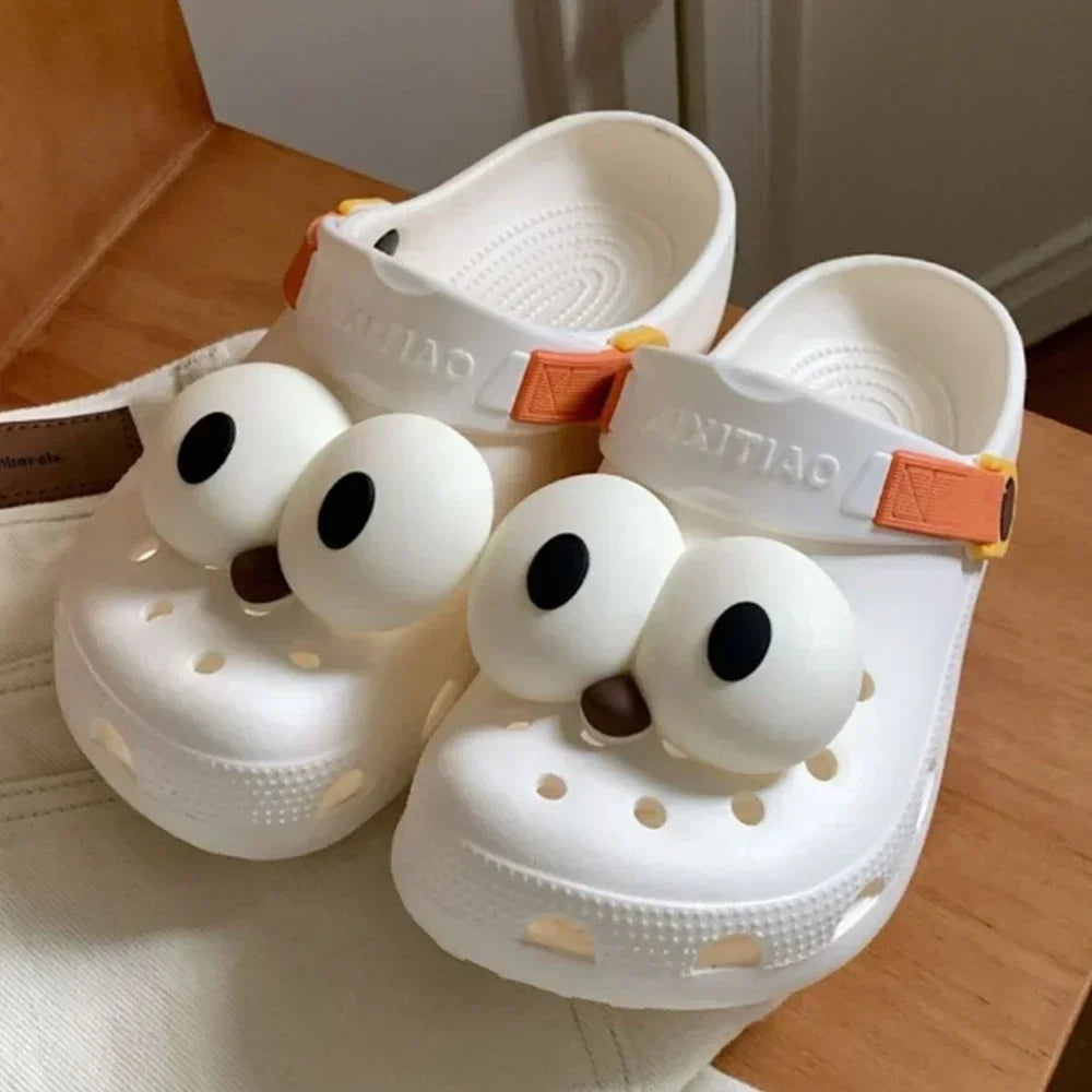 Women Funny Eye Shoe Charms Cute Accessories