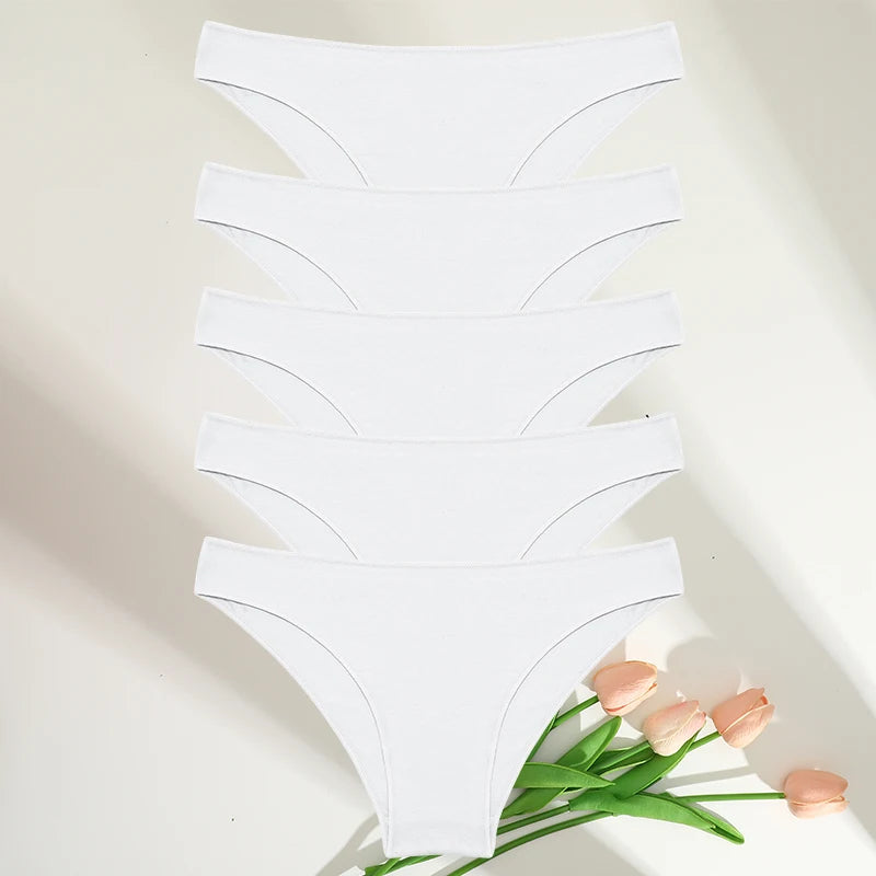 Women Cotton Panties Set (5pcs)
