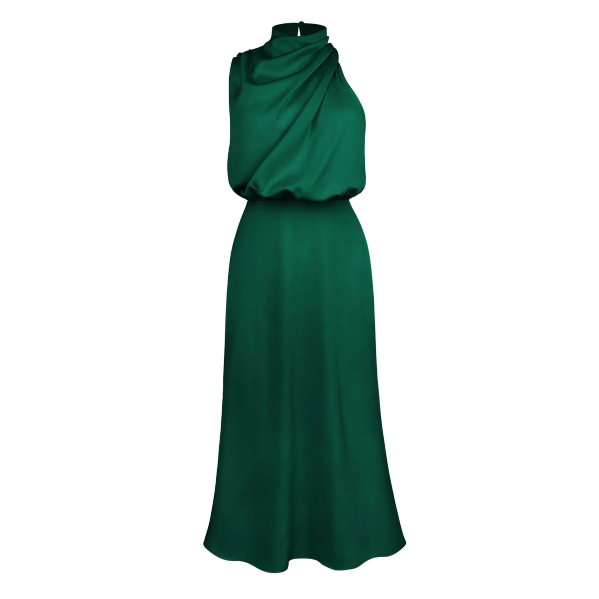 Women's Silk Satin Evening Dress
