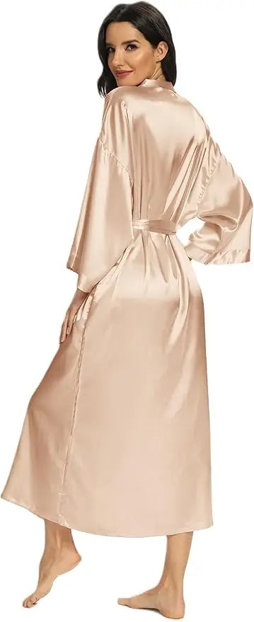 Luna Satin Belted Robe