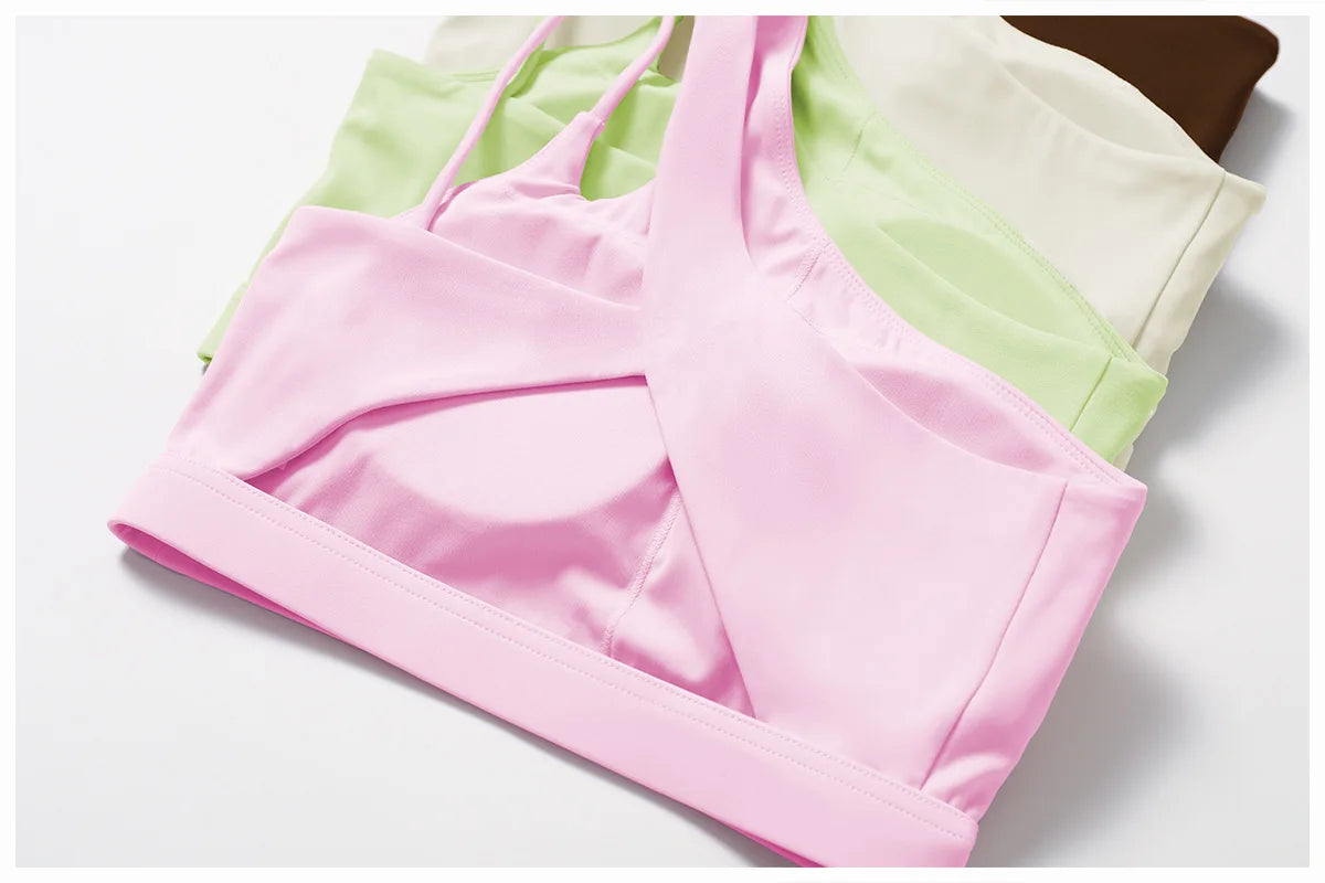 حمالة صدر رياضية نسائية بكتف مائل