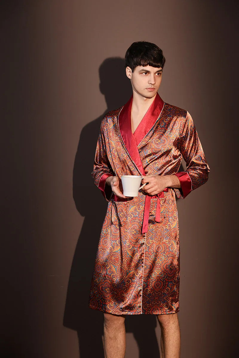 Elite Silk Lounge Robe
