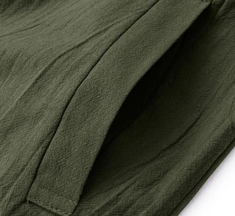 Women Wide Leg Cotton Linen Jumpsuit