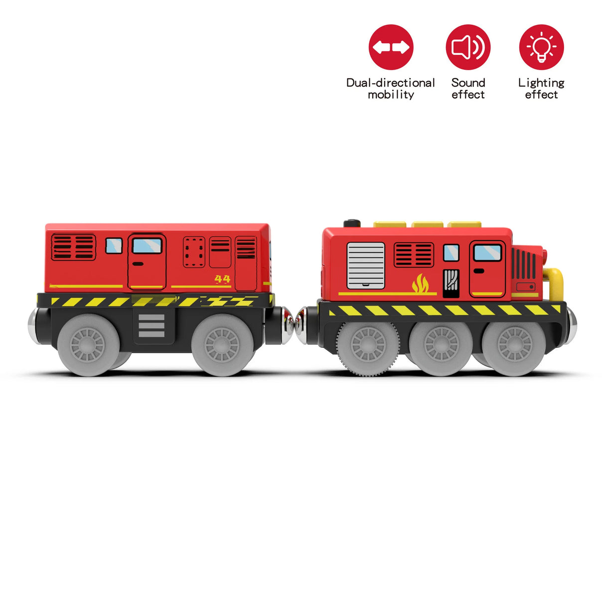 Magnetic Wooden Train Set for Kids