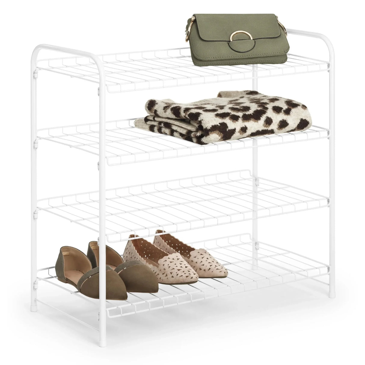 منظم أحذية نسائي مكون من 4 طبقات