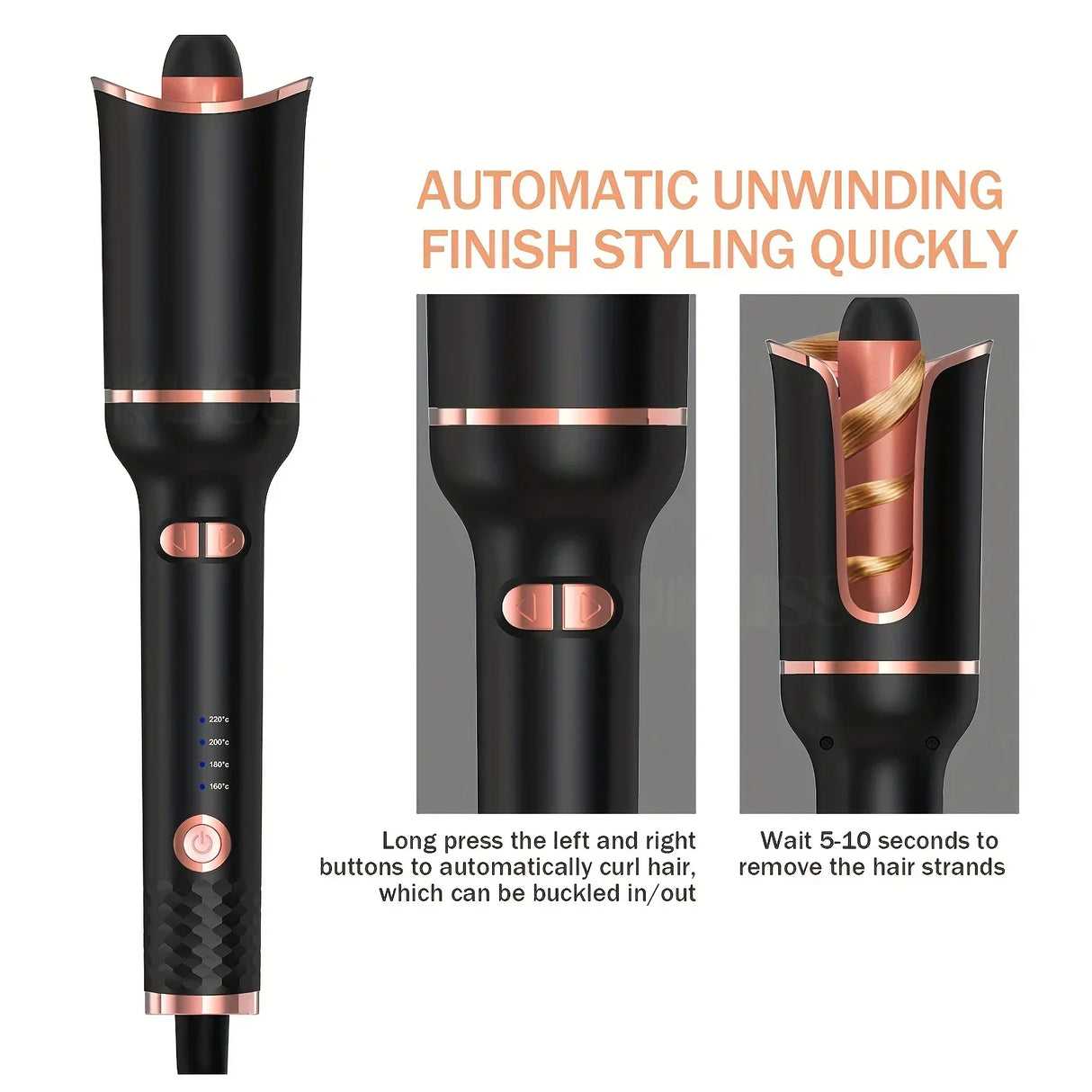 TINSOL Auto-Rotating Air Curling Iron