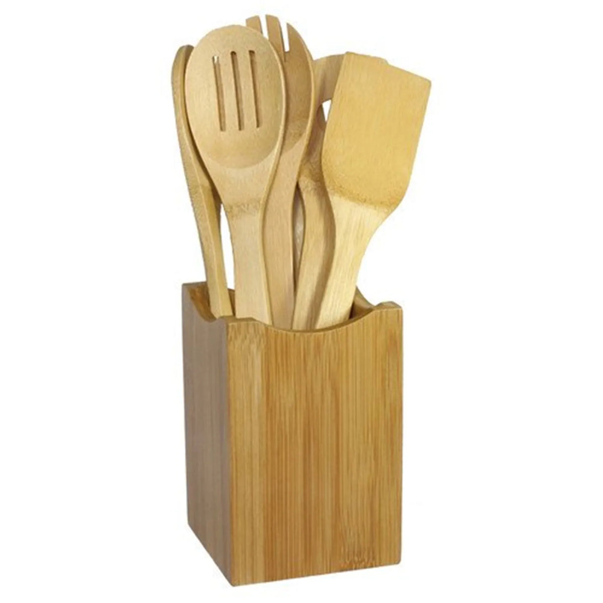 6-Piece Wooden Handle Kitchen Utensil Set
