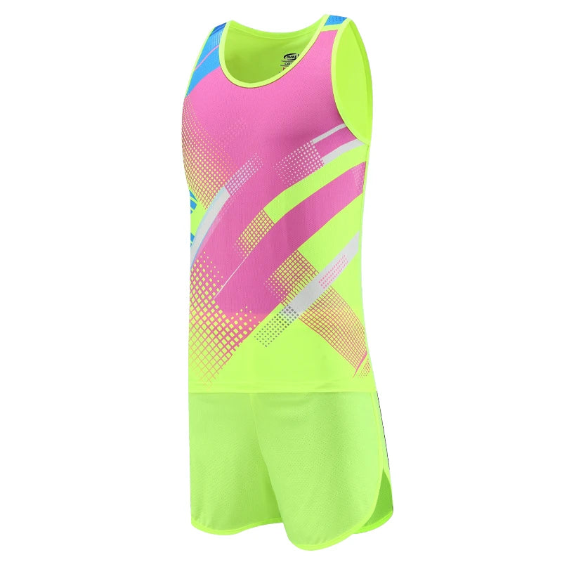 طقم رياضي سريع الجفاف للرجال بمقاسات كبيرة - طقم جري