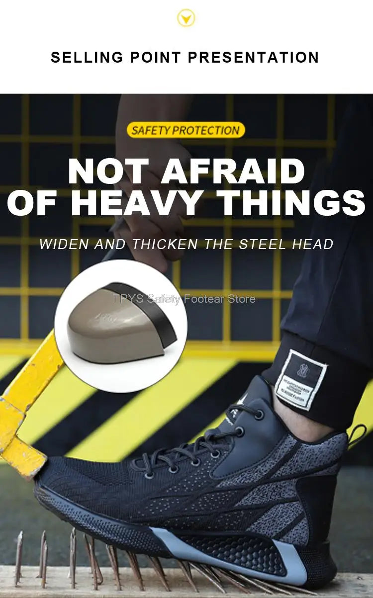 أحذية أمان عالية الجودة للرجال غير قابلة للتدمير