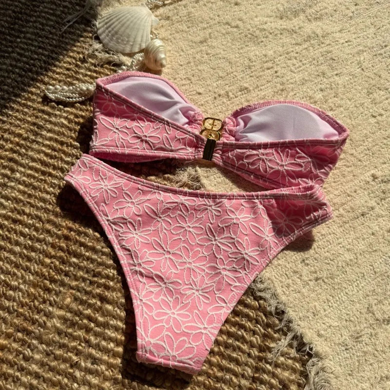 Women Bandeau Wrap Bra Top