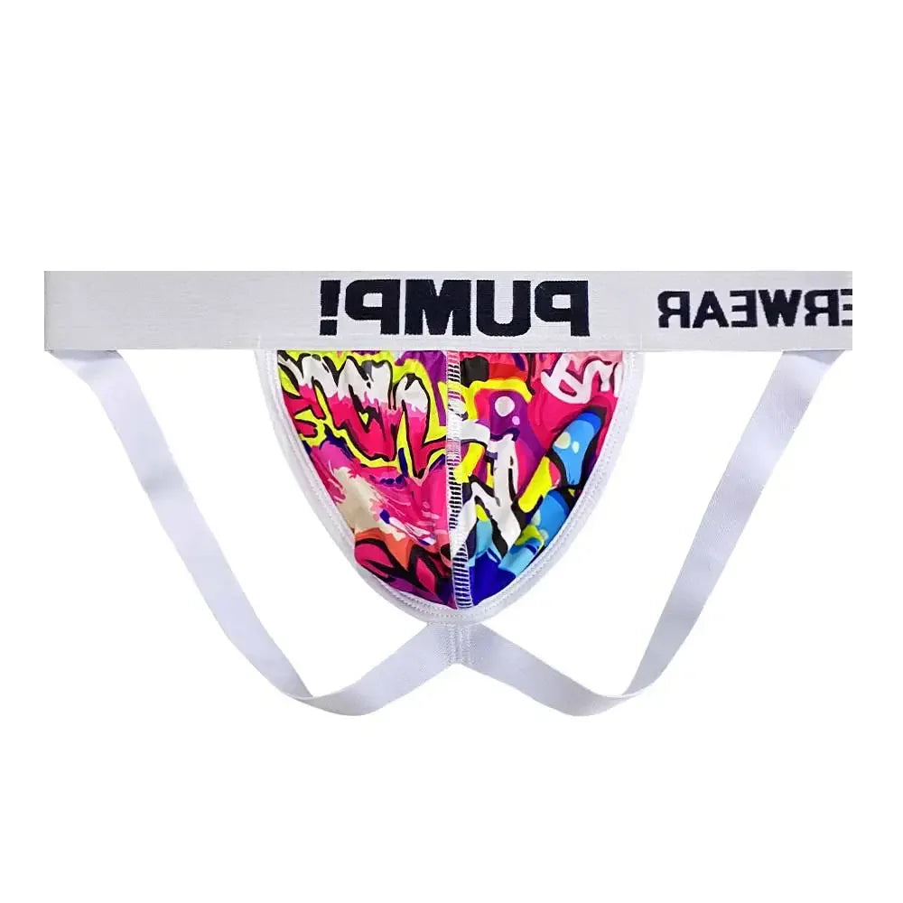 Men's Sexy Graffiti Briefs – Low Waist Jockstrap