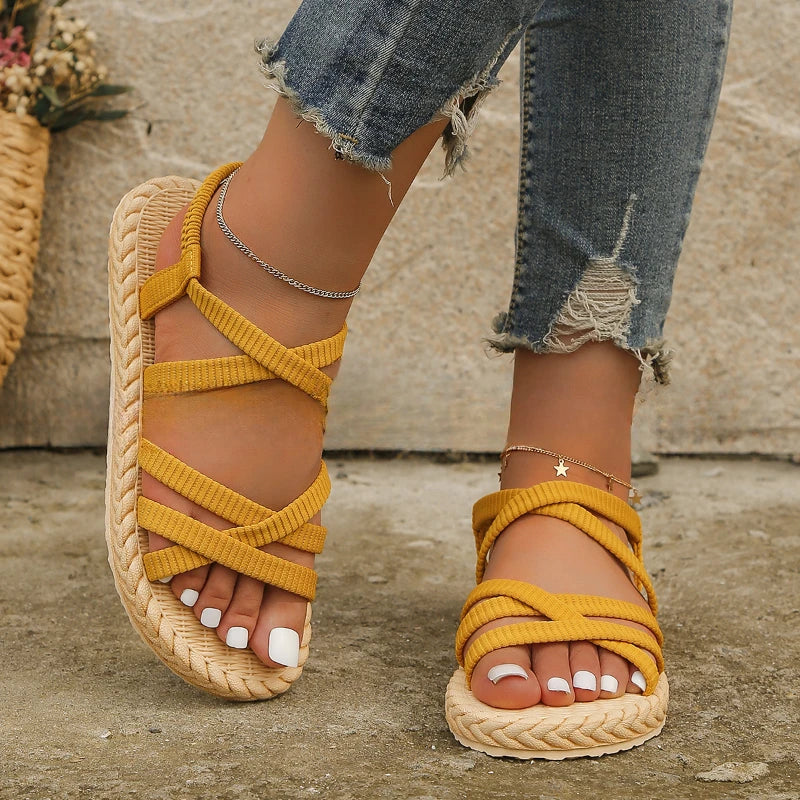 Women Soft Sole Flat Sandals Non Slip Shoes