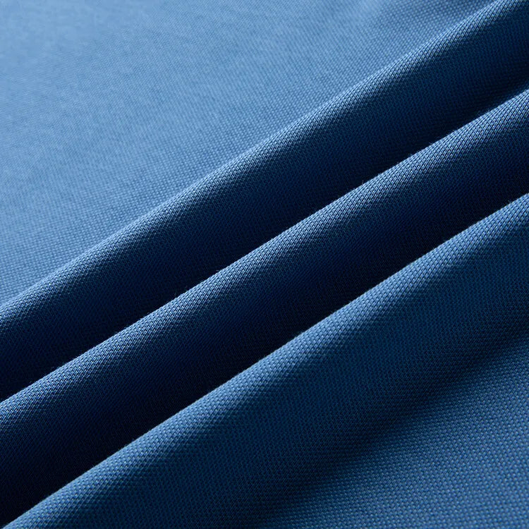 قميص بولو رجالي فاخر من الحرير والقطن