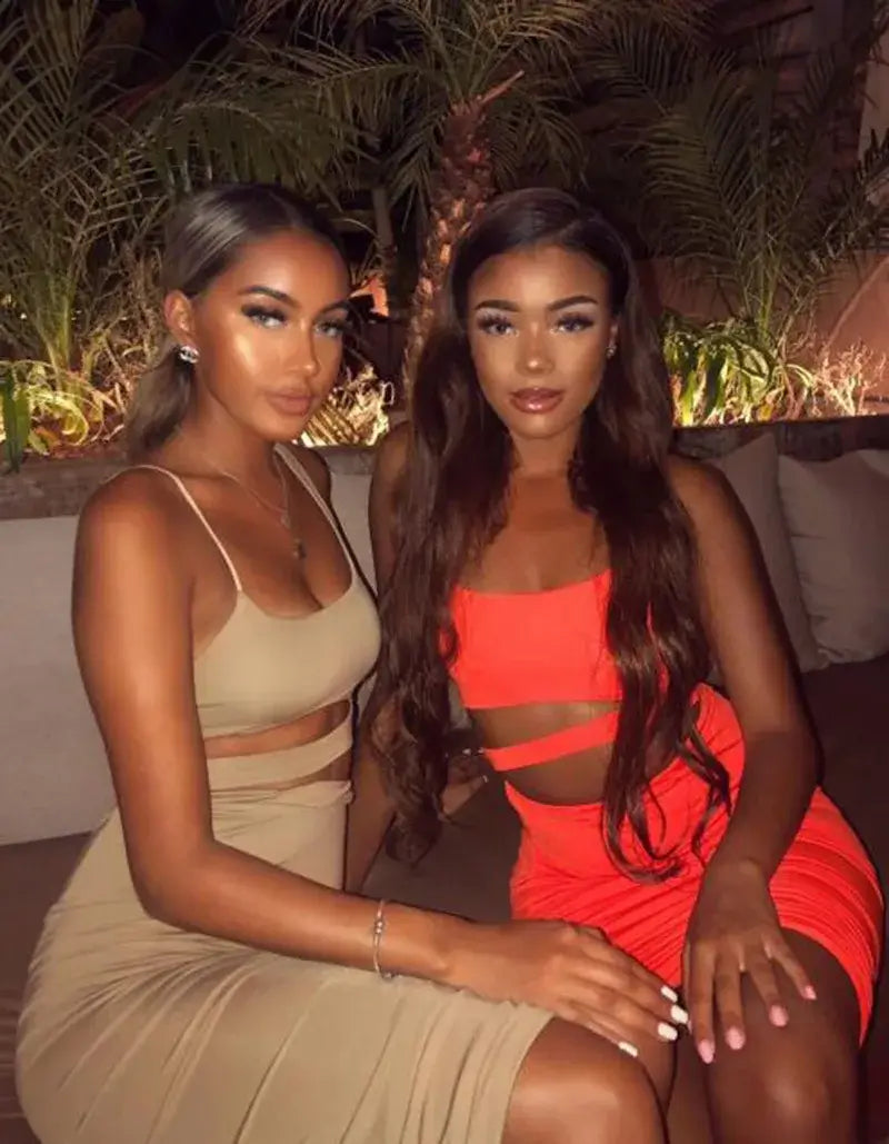 Chic Party Night Dress – Two Piece Set for Women