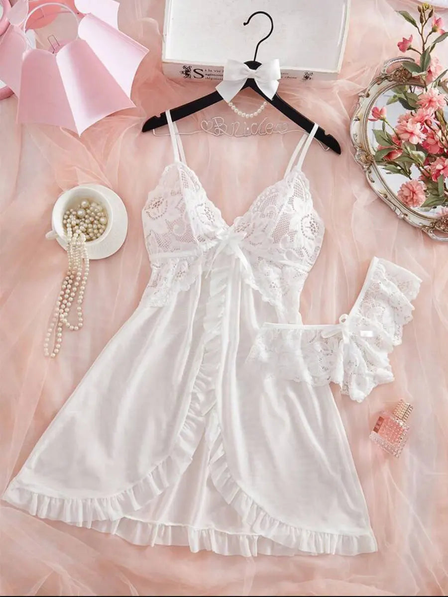 Blush Satin Sleepwear Set