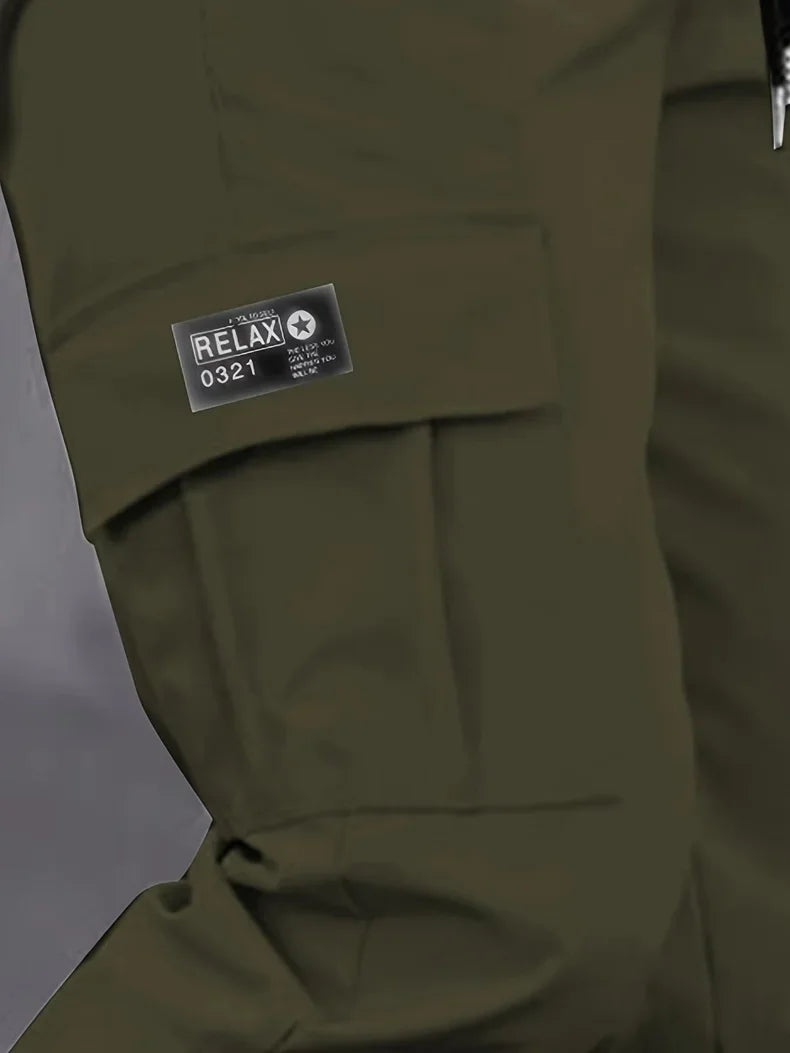 بنطلون كارغو رجالي من الحرير الجليدي للتبريد