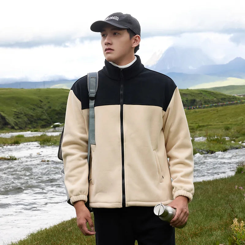 Unisex Plus Size Softshell Fleece Jacket