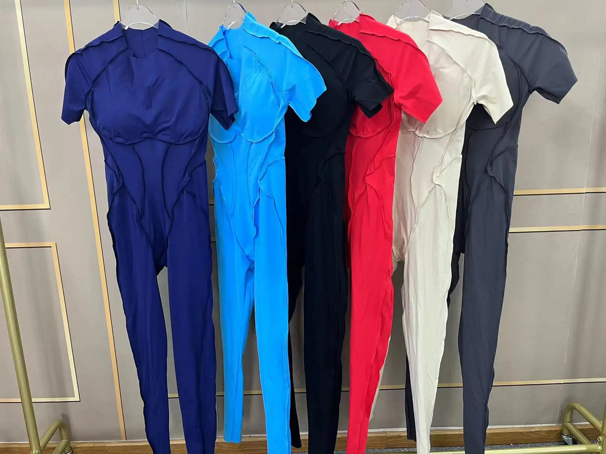 Women Backless Yoga Jumpsuit