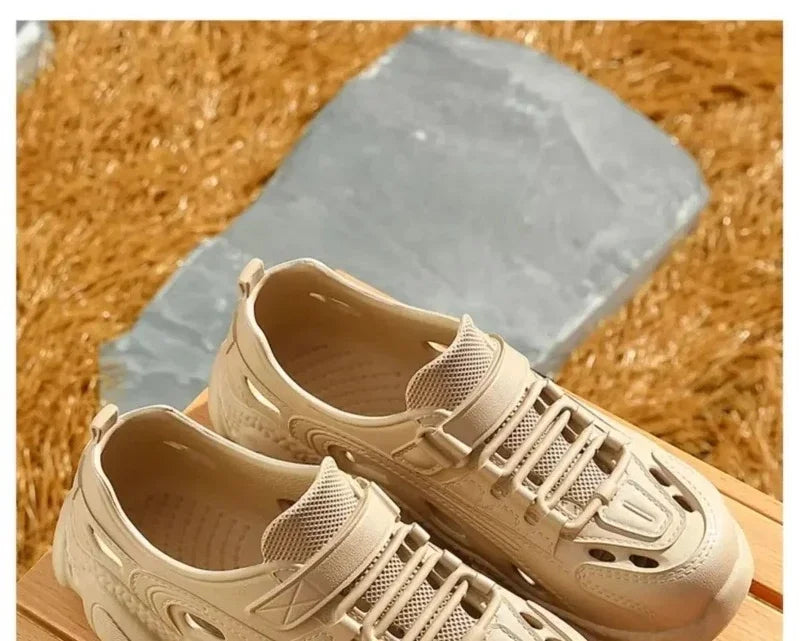 صنادل رجالية مضادة للانزلاق من مادة إي في إيه