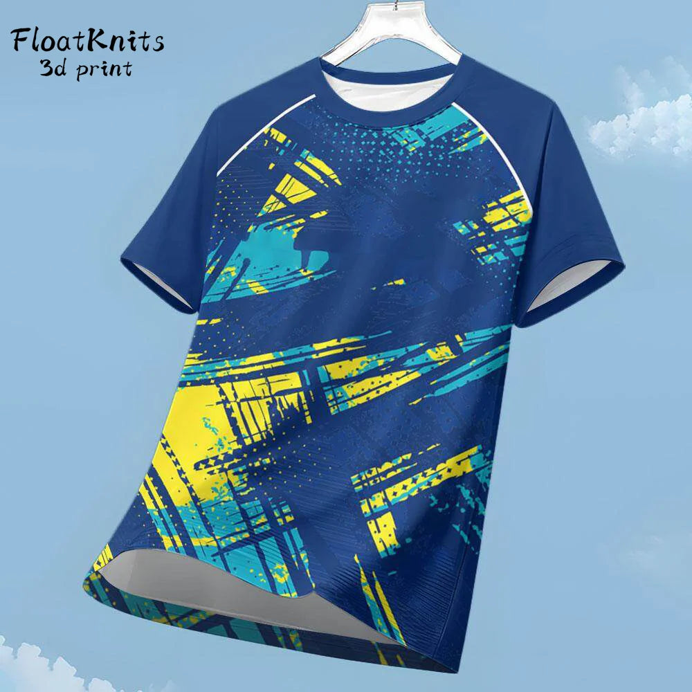 تي شيرت رياضي رجالي متدرج الألوان