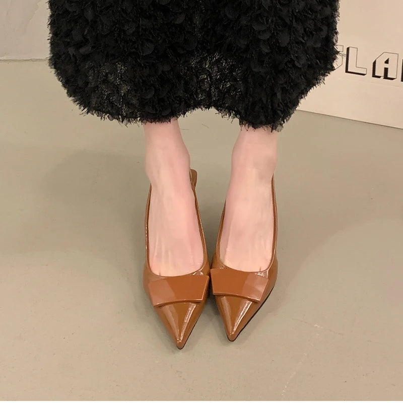 Pointed Toe Slingback Heels – Summer 2025