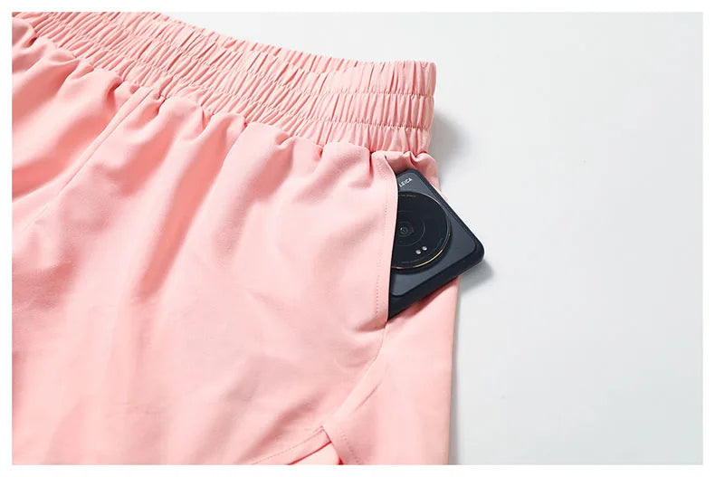 Women's Pocket Quick-Dry Yoga Shorts
