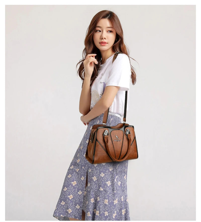 Classic Leather Crossbody Bag