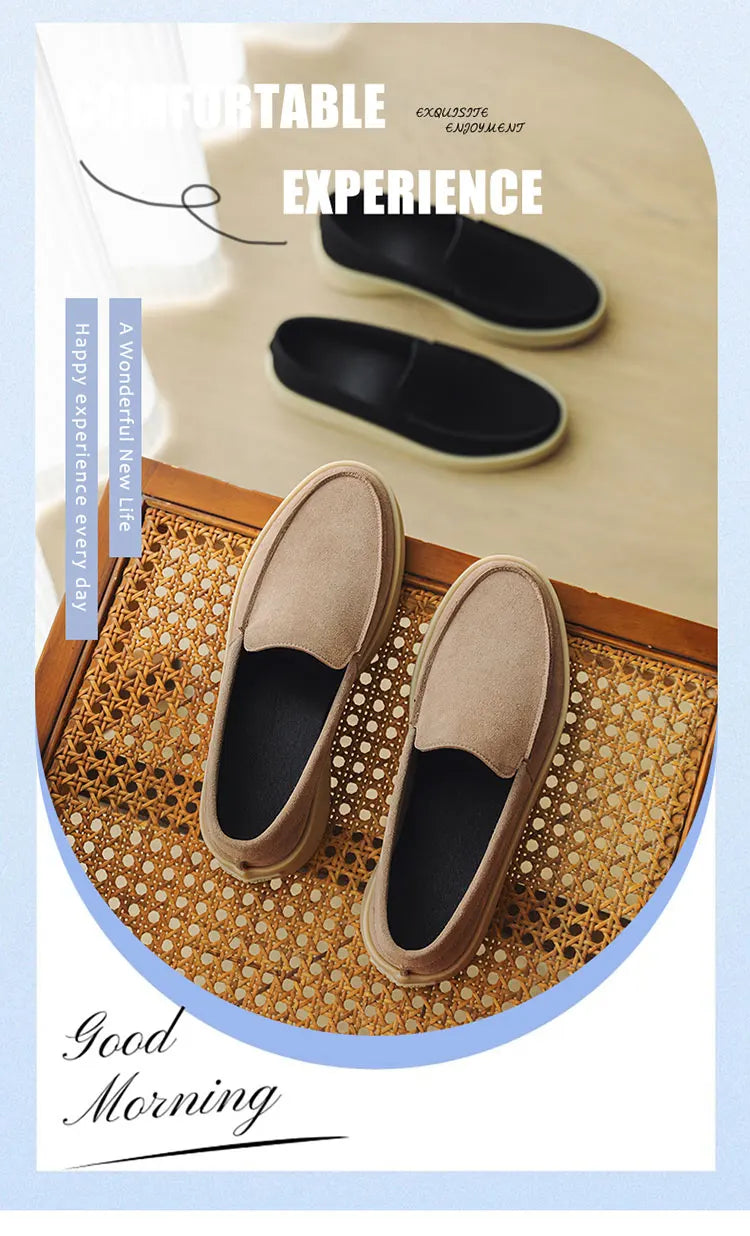Men Suede Lightweight Driving Loafers