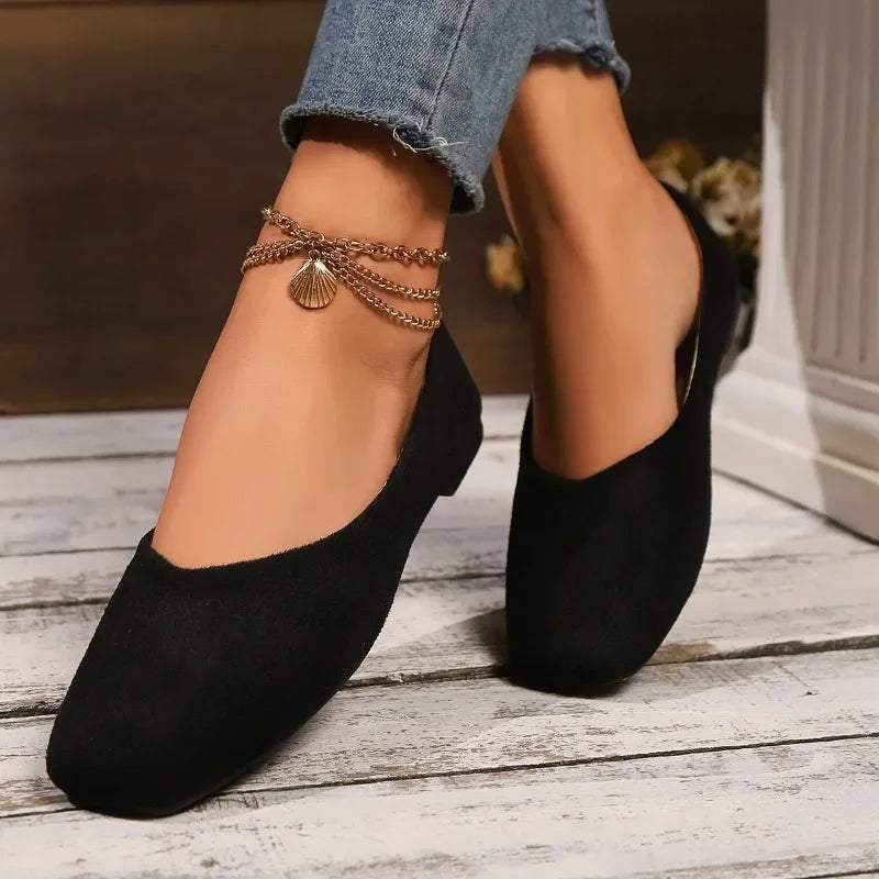 Women’s Square Toe Shallow Casual Ballet Flats