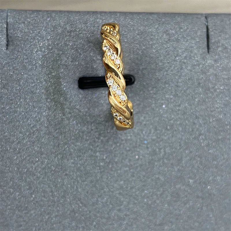 Luxury W Letter Gold Plated Ring