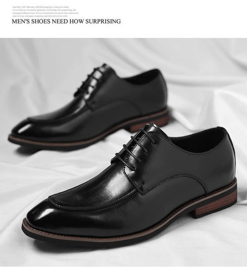 Men Large Size Leather Dress Shoes