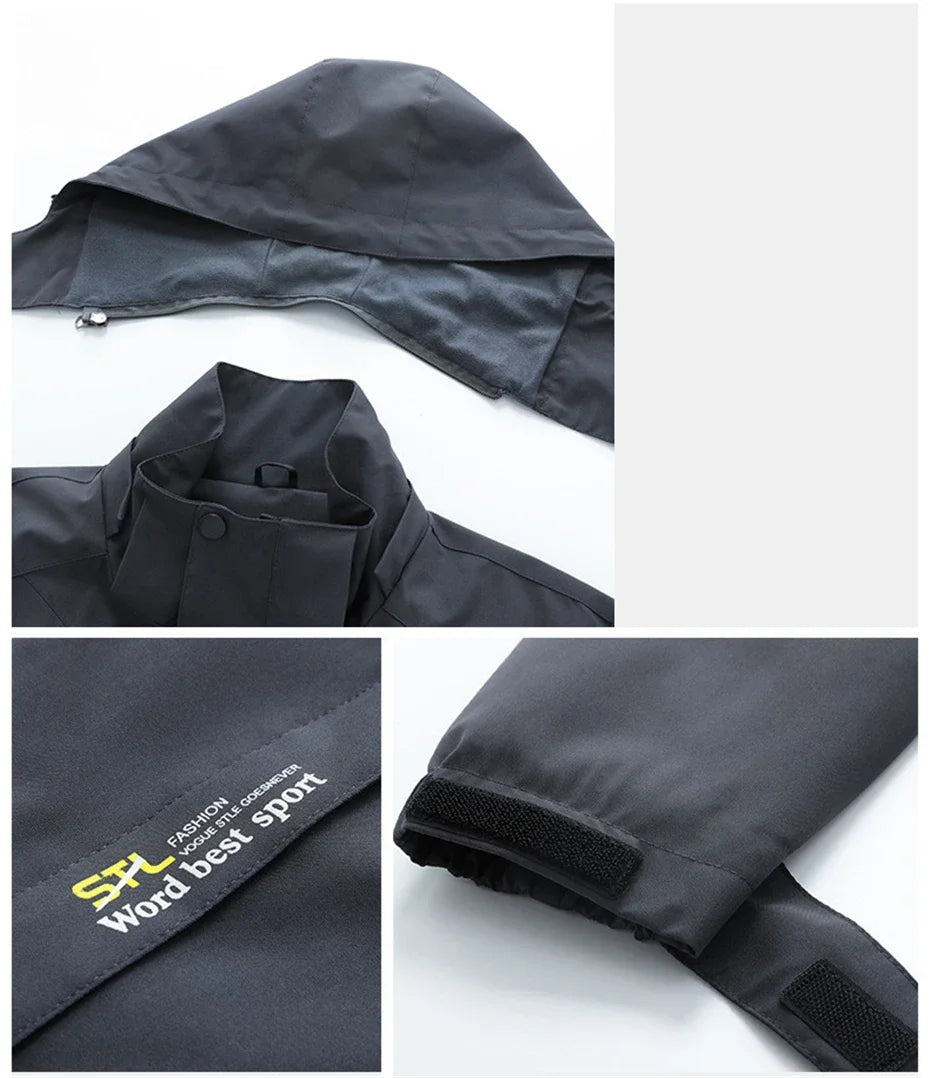 سترة واقية من الرياح للسفر للرجال بمقاسات كبيرة