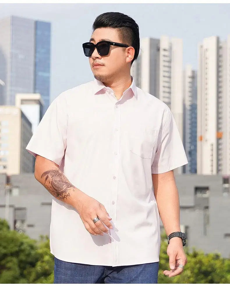 Men Plus Size Work Shirt