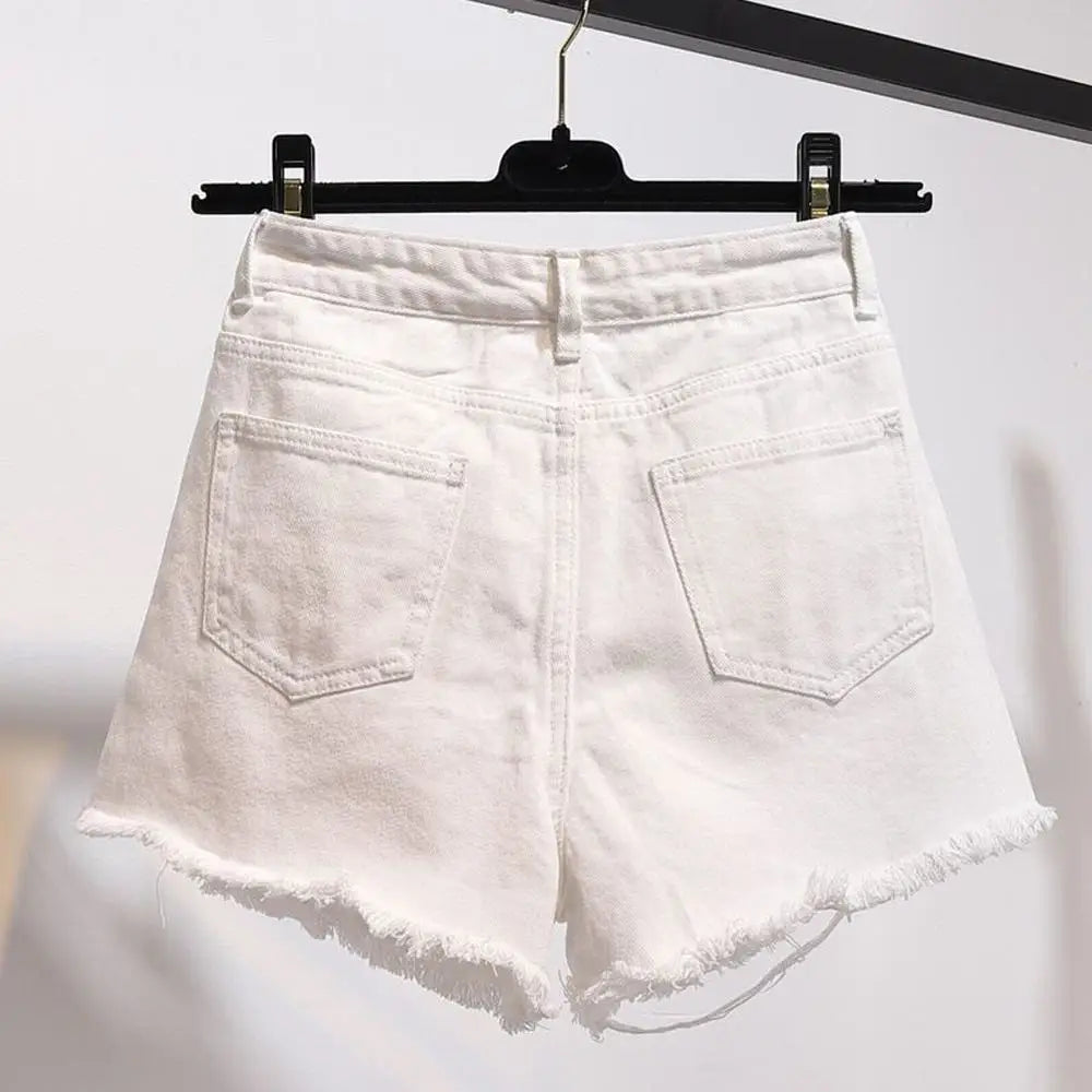Summer Women's High Waist Cowboy Denim Shorts