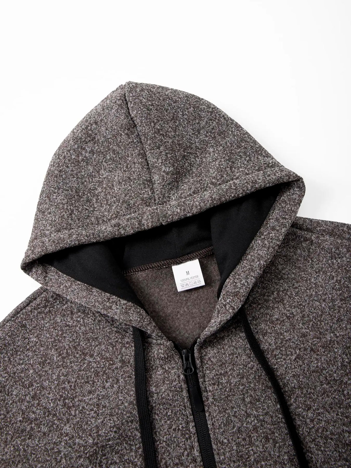 Men's Long Hooded Knit Jacket