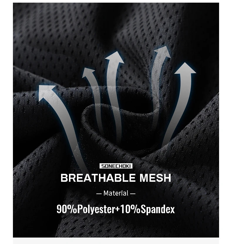 شورت جري رجالي بمقاسات كبيرة - قماش شبكي مموه