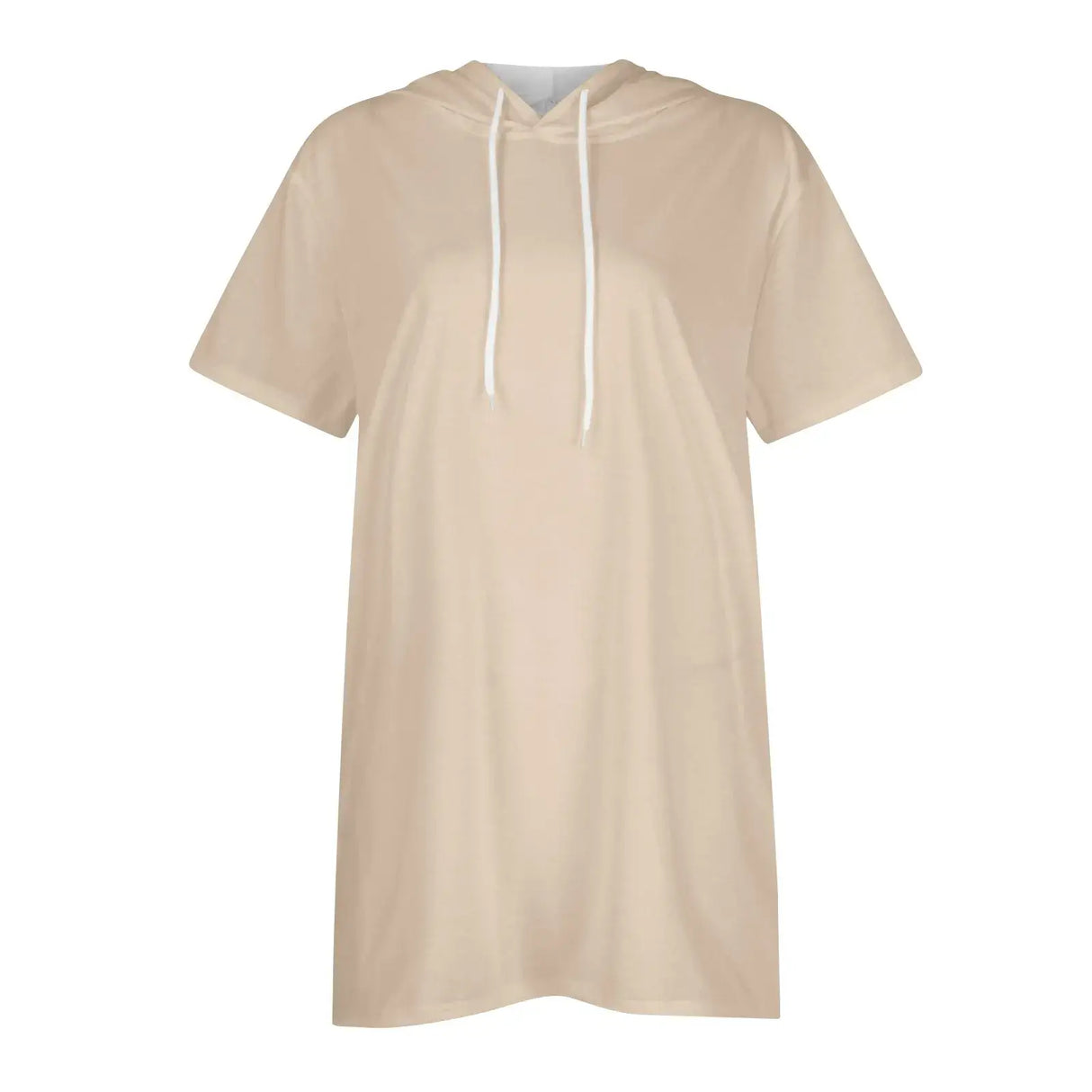 هودي نسائي كبير الحجم بأكمام قصيرة