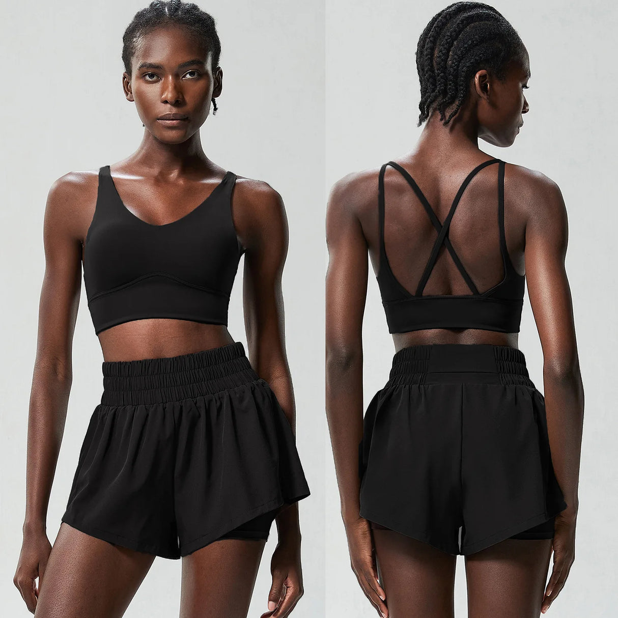 مجموعة رياضية سريعة الجفاف للنساء في الهواء الطلق