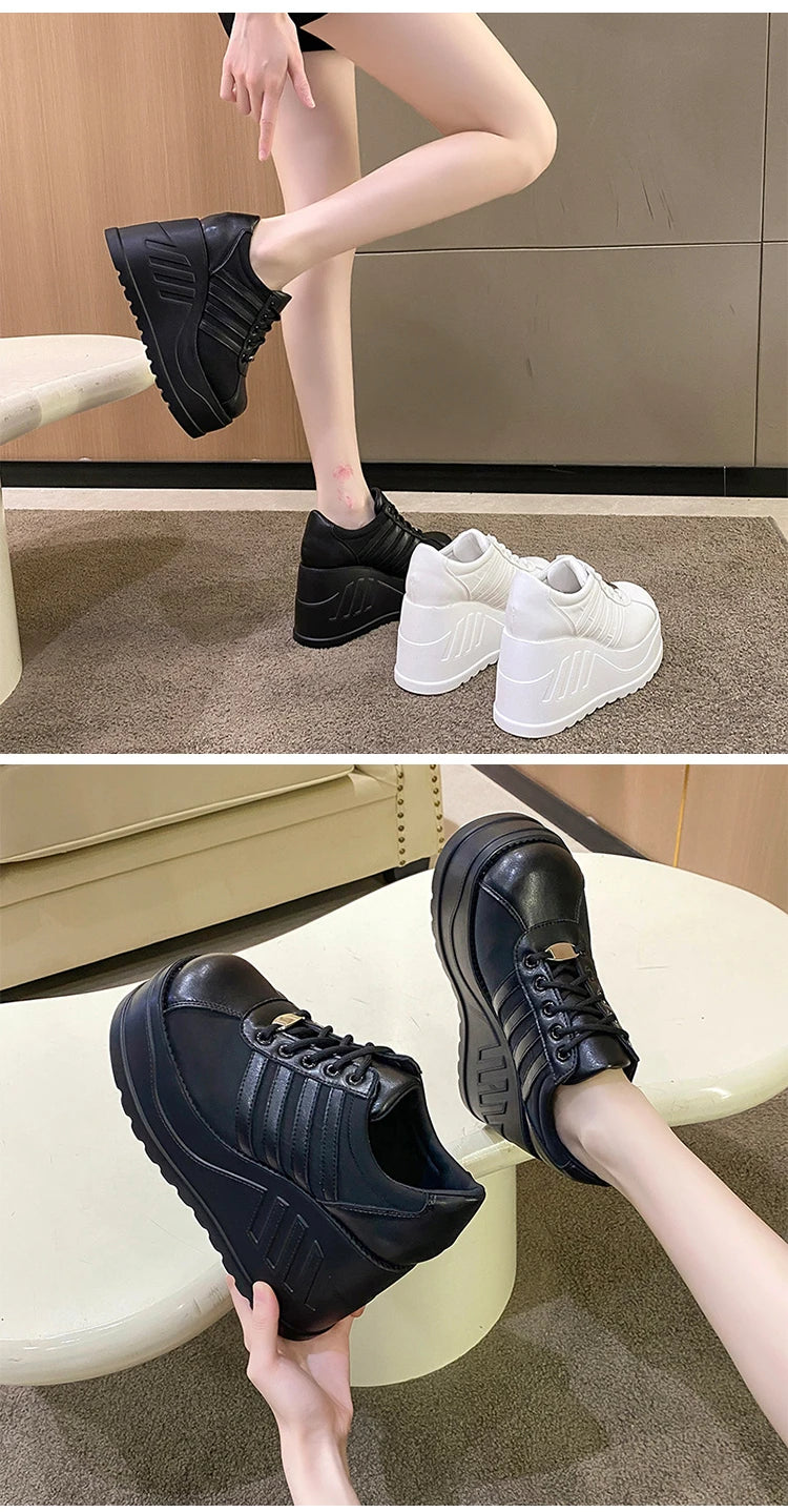 أحذية نسائية بكعب عالٍ وأربطة ورأس دائري