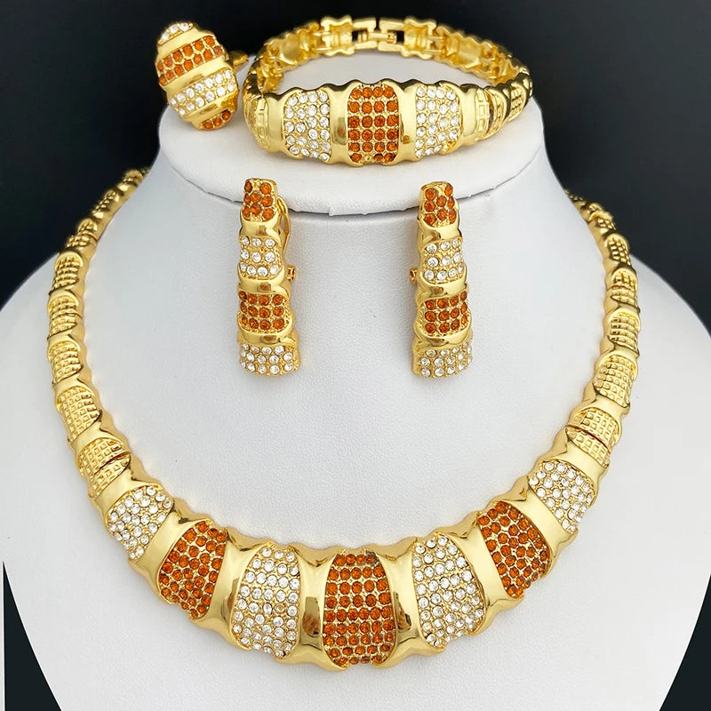 Dubai 18K Gold Plated Jewelry Set