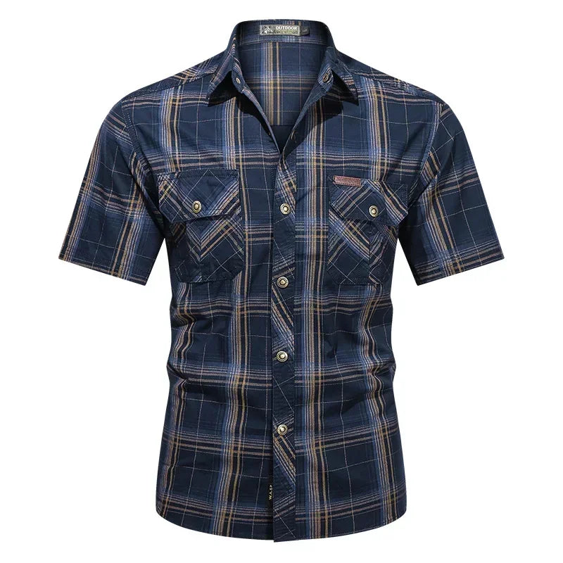 Men Plaid Casual Shirt