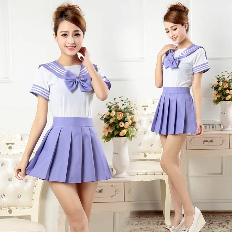 Japanese JK Sailor Schoolgirl Cosplay Uniform