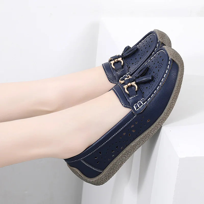 Round Toe Nurse Loafers – Soft Sole & Non-slip 2025