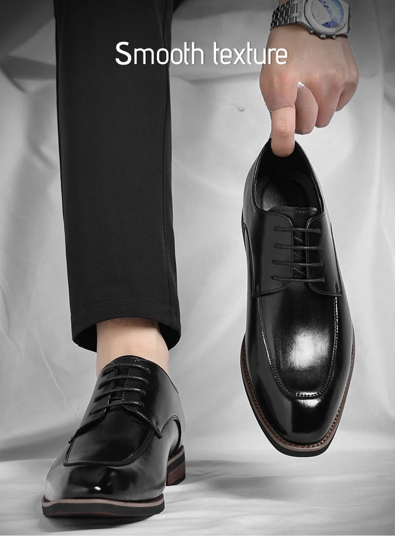 Men Large Size Leather Dress Shoes