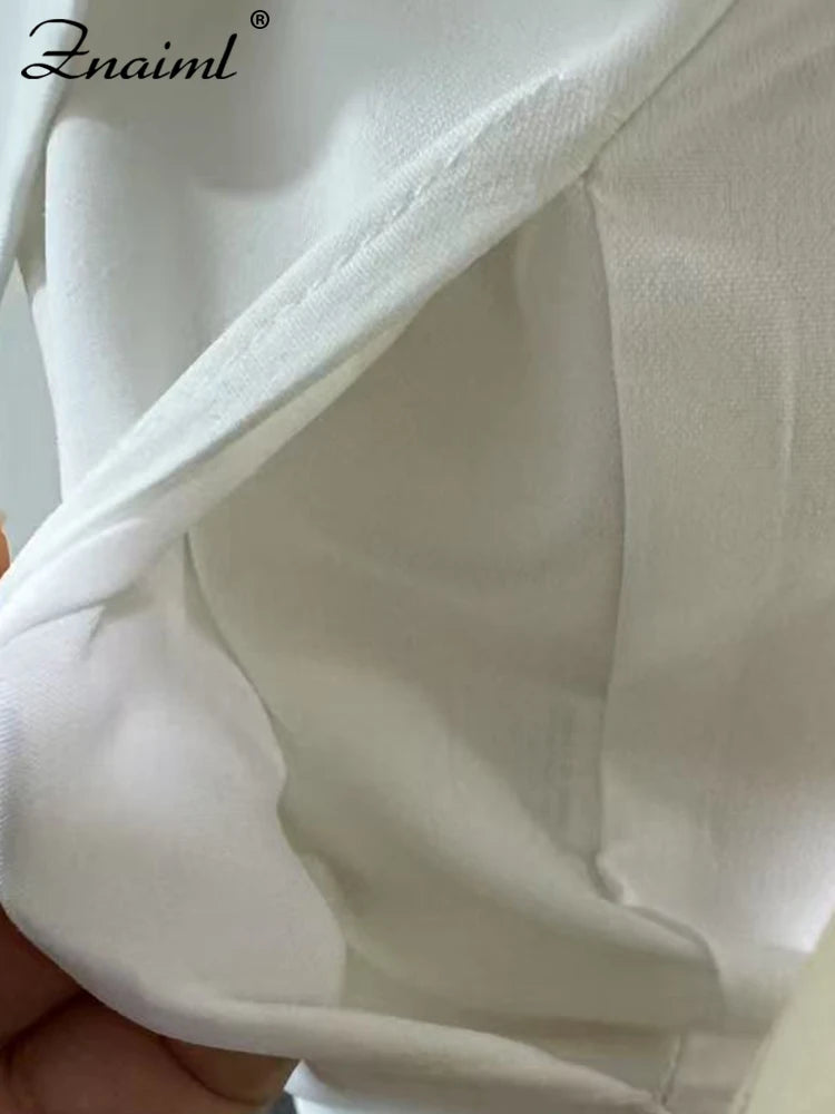 VivaPatch™ – White Patchwork Birthday Jumpsuit (Trendy, Flattering & Standout)