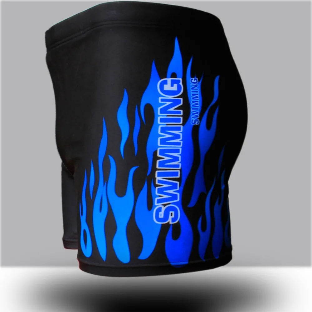 ملابس سباحة رجالية بطبعة لهب